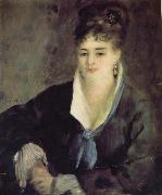 Pierre Renoir Woman in Black Sweden oil painting artist